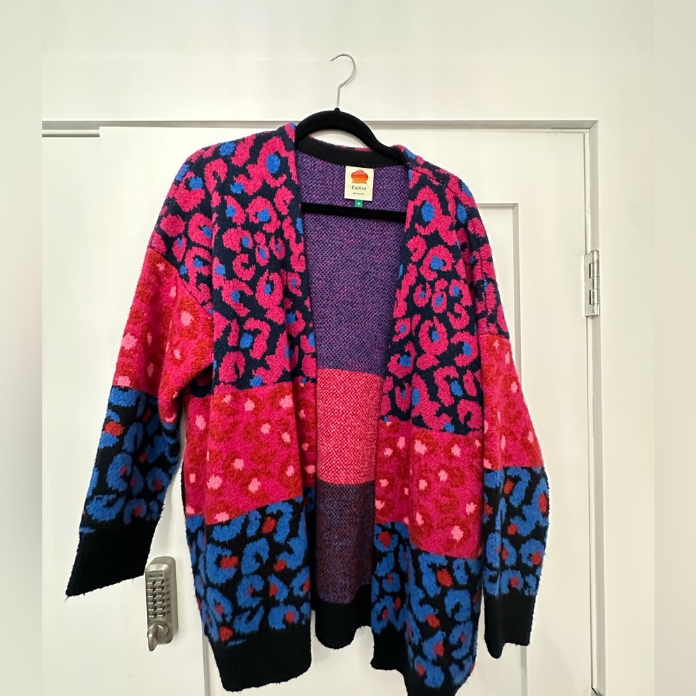 Farm rio printed cardigan. Size medium